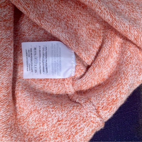 Madewell Peach Coral Heather Ruffle Short Sleeve Top Tee womens XXS cottage core - Picture 5 of 6